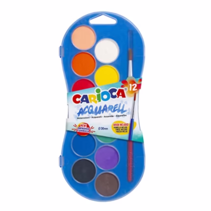 CARIOCA: ΚΑΣΕΤΙΝΑ ΜΕ ΝΕΡΟΜΠΟΓΙΕΣ ΣΕ 12 ΧΡΩΜΑΤΑ «AQUARELL»