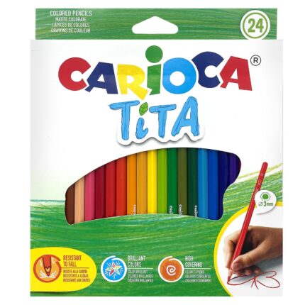 CARIOCA: ΟΙΚΟΛΟΓΙΚΕΣ ΞΥΛΟΜΠΟΓΙΕΣ “TITA” ΣΕΤ 24 ΧΡΩΜΑΤΩΝ