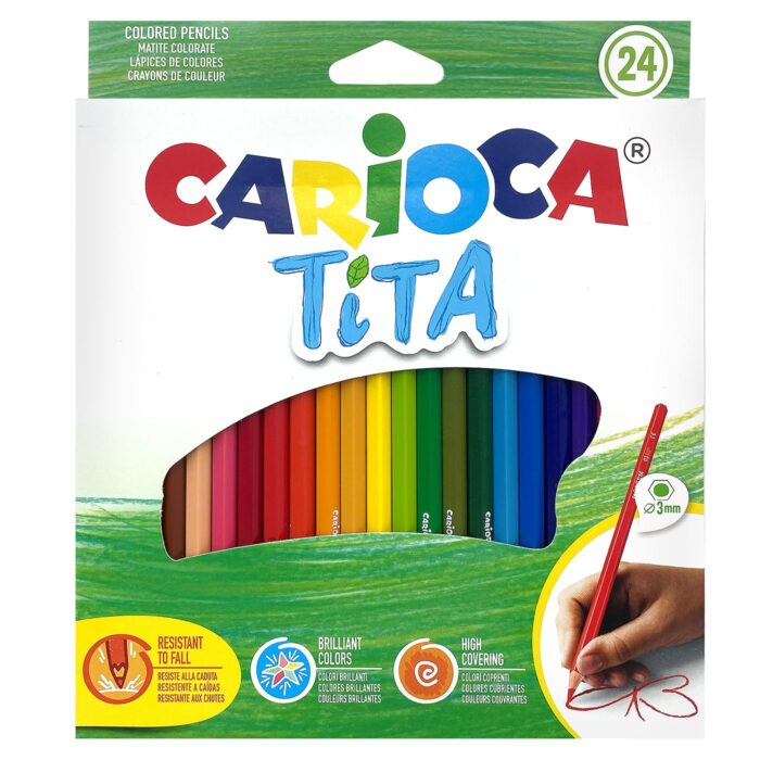 CARIOCA: ΟΙΚΟΛΟΓΙΚΕΣ ΞΥΛΟΜΠΟΓΙΕΣ “TITA” ΣΕΤ 24 ΧΡΩΜΑΤΩΝ