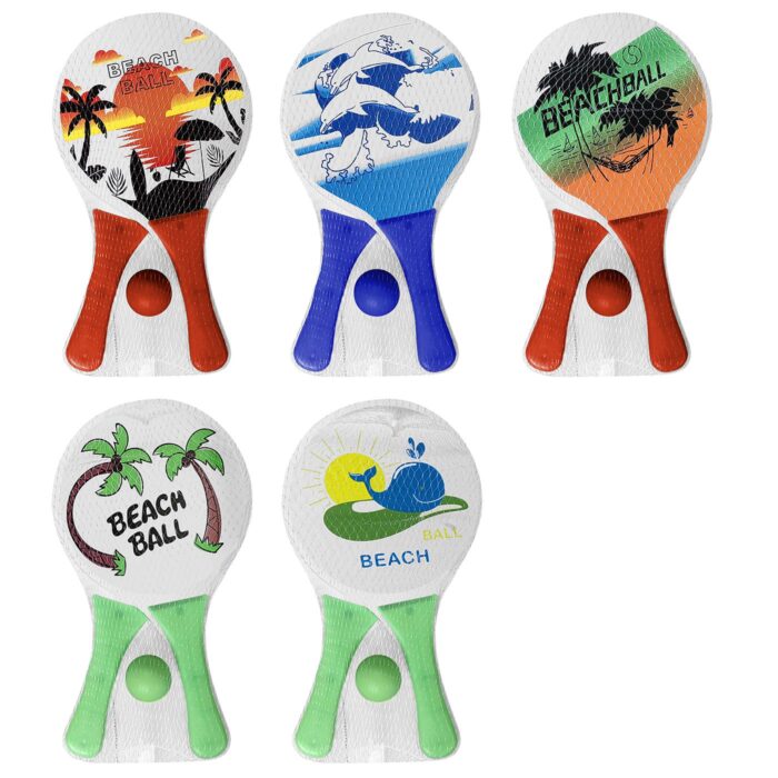 ΣΕΤ ΞΥΛΙΝΕΣ ΠΑΙΔΙΚΕΣ ΡΑΚΕΤΕΣ ΠΑΡΑΛΙΑΣ ¨BEACH BALL¨ ΚΑΙ ΜΠΑΛΑΚΙ