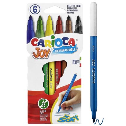 CARIOCA : ΜΑΡΚΑΔΟΡΟΙ  «JOY» ΣΕΤ 6 ΧΡΩΜΑΤΩΝ