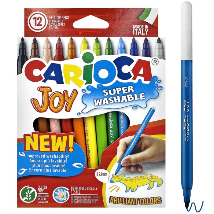 CARIOCA : ΜΑΡΚΑΔΟΡΟΙ  «JOY» ΣΕΤ 12 ΧΡΩΜΑΤΩΝ
