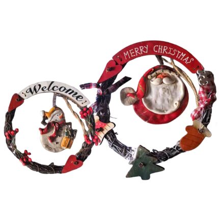 ΣΤΕΦΑΝΙ ΚΛΑΔΙΩΝ ΜΕ ΧΡΙΣΤΟΥΓΕΝΝΙΑΤΙΚΗ ΦΙΓΟΥΡΑ  16 εκ.