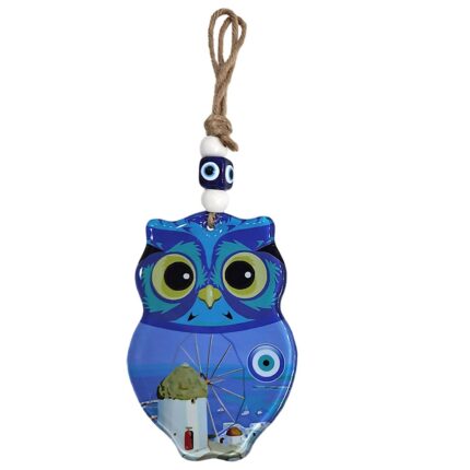 ΓΥΑΛΙΝΗ ΚΡΕΜΑΣΤΗ ΚΟΥΚΟΥΒΑΓΙΑ  ΜΕ ΣΧΟΙΝΙ 24 εκ. “ISLAND”