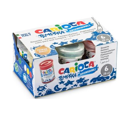 ΚΟΥΤΙ ΜΕ 6 ΔΑΚΤΥΛΟΜΠΟΓΙΕΣ - ΤΕΜΠΕΡΕΣ «CARIOCA TEMPERA»  