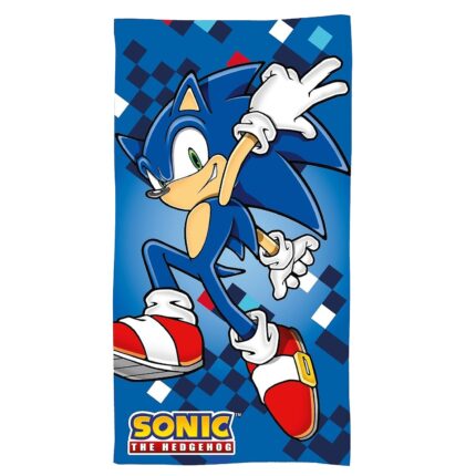 ΠΑΙΔΙΚΗ ΠΕΤΣΕΤΑ ΘΑΛΑΣΣΗΣ ΜΕ ΜΙΚΡΟΙΝΕΣ "SONIC THE HEDGEHOG" 140x70 εκ.