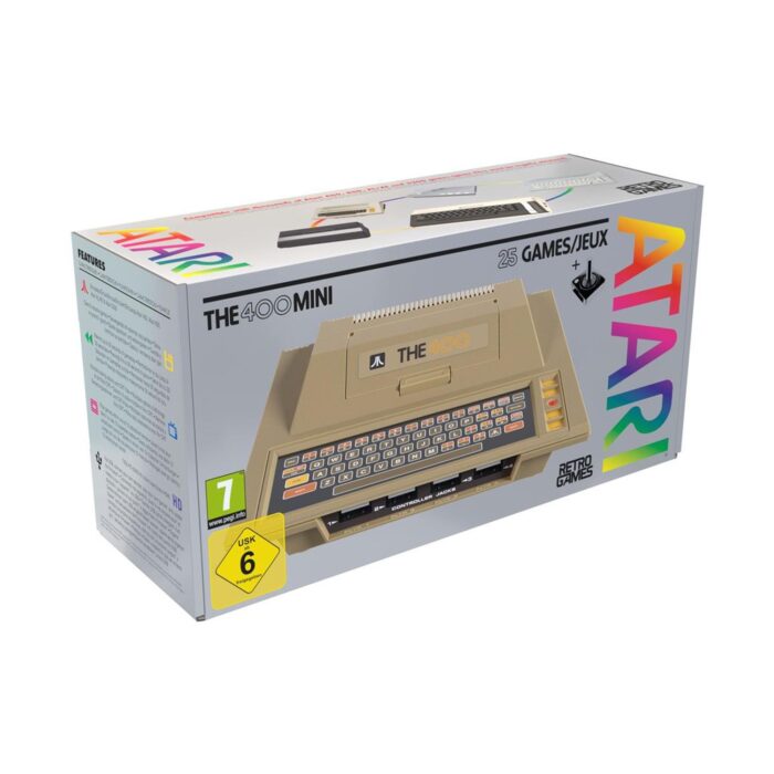 "ATARI THE 400" MINI VIDEO GAME CONSOLE (OFFICIAL PRODUCT) WITH 25 RETRO GAMES - Image 4