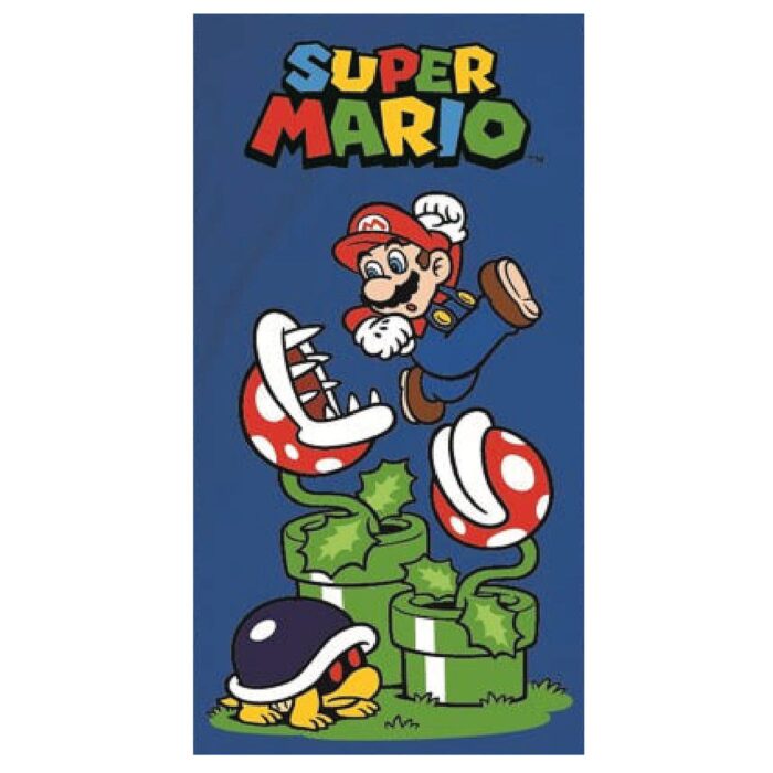 ΠΑΙΔΙΚΗ ΠΕΤΣΕΤΑ ΘΑΛΑΣΣΗΣ ΜΕ ΜΙΚΡΟΙΝΕΣ "SUPER MARIO" 140x70 εκ.