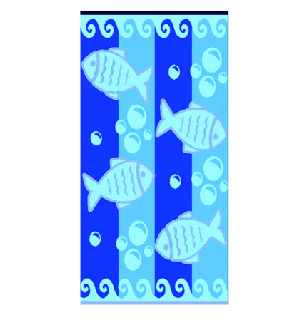 ΠΕΤΣΕΤΑ ΘΑΛΑΣΣΗΣ ¨FISHES¨ 150x75 εκ.
