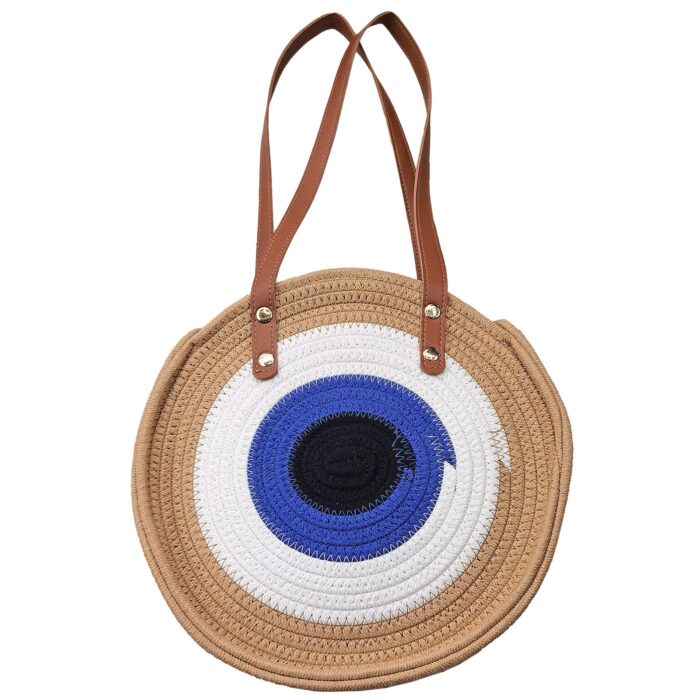 ΚΑΛΟΚΑΙΡΙΝΗ ΤΣΑΝΤΑ ΣΤΡΟΓΓΥΛΗ "AEGEAN EYE" 28 εκ.