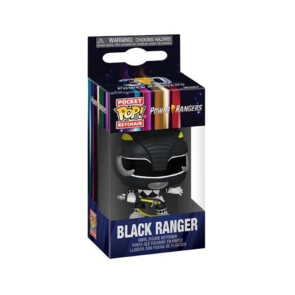 FUNKO POCKET POP! Power Rangers - Black Ranger Vinyl Figure Keychain
