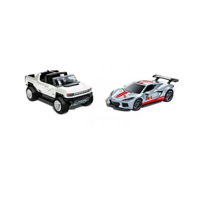 Hot Wheels - Pull-Back Speeders GMC Hummer EV & Corvette C8.R