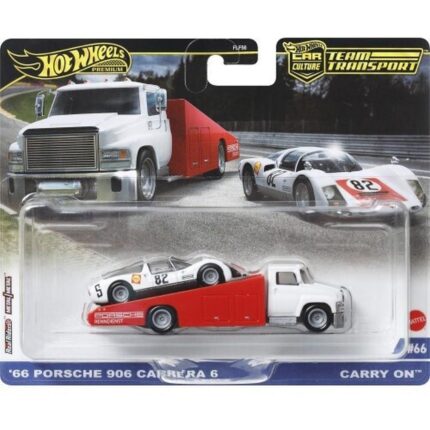Mattel Hot Wheels: Premium Car Culture Team Transport - '66 Porsche 906 Carrera 6 Carry On