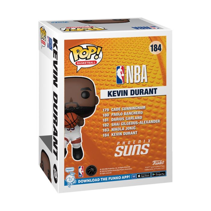FUNKO POP!  Basketball NBA: Phoenix Suns - Kevin Durant #184 Vinyl Figure - Image 4
