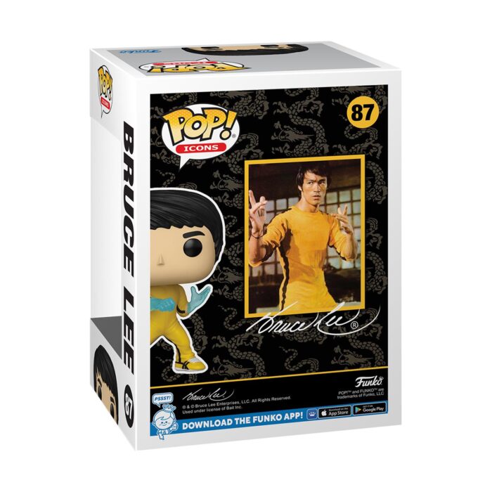 FUNKO POP! Icons: Bruce Lee - Bruce Lee (Be Water) #87 Vinyl Figure - Image 3