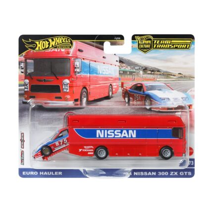 Mattel Hot Wheels: Premium Car Culture Team Transport - Euro Hauler & '94 Nissan 300 XZ GTS
