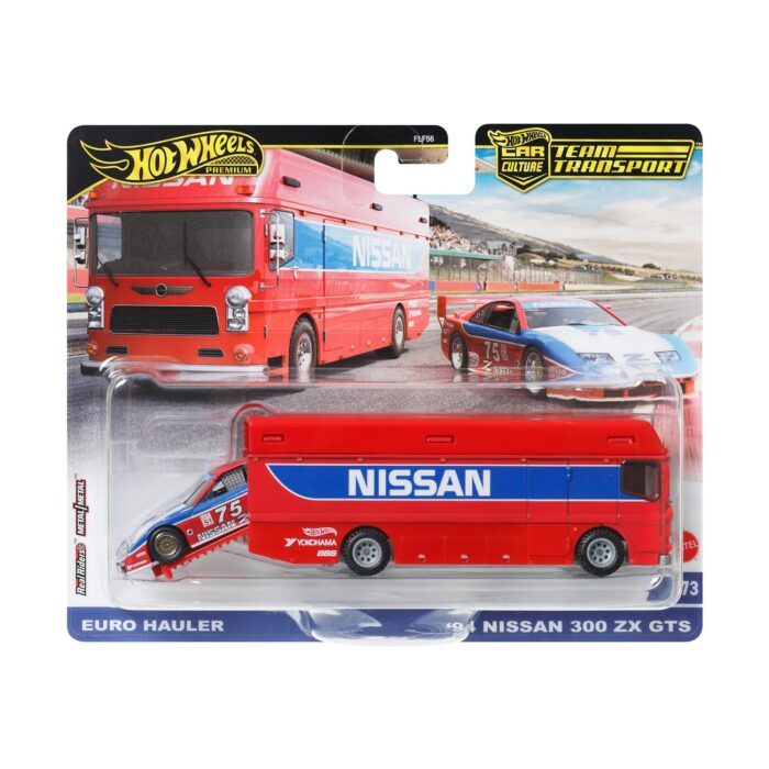 Mattel Hot Wheels: Premium Car Culture Team Transport - Euro Hauler & '94 Nissan 300 XZ GTS