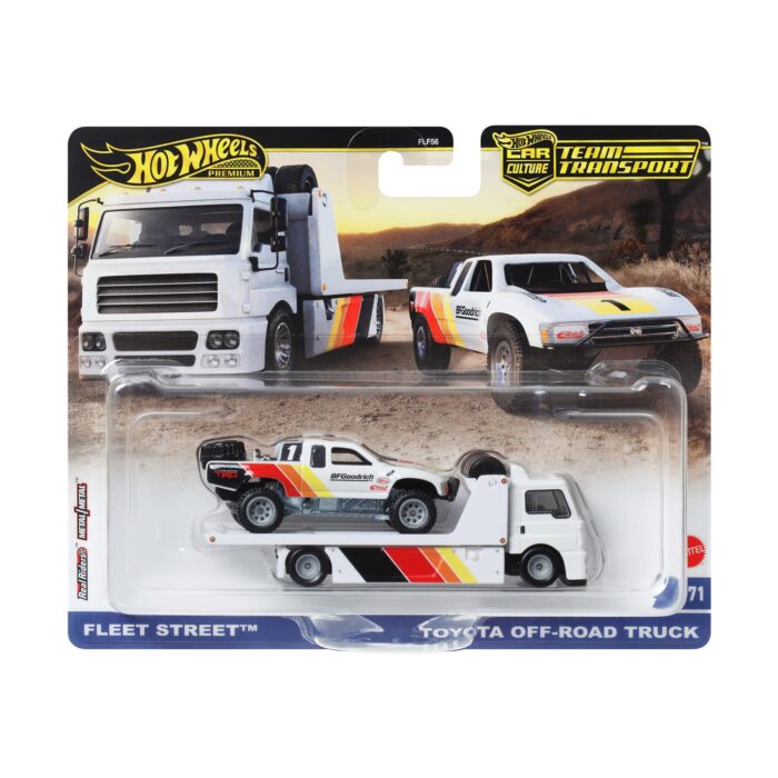 Mattel Hot Wheels: Premium Car Culture Team Transport - Fleet Street & Toyota Off Road Truck