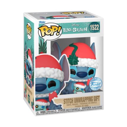 FUNKO POP!  Disney: Lilo and Stitch - Stitch Unwrapping Gift (Special Edition) #1522 Vinyl Figure