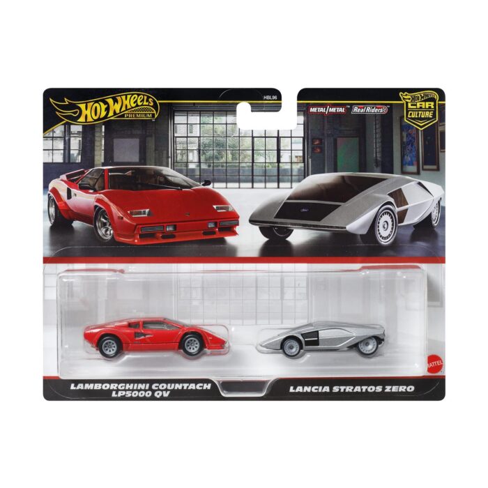 Mattel Hot Wheels®: Premium Car Culture - Lamborghini Countach LP5000 QV & Lancia Stratos Zero