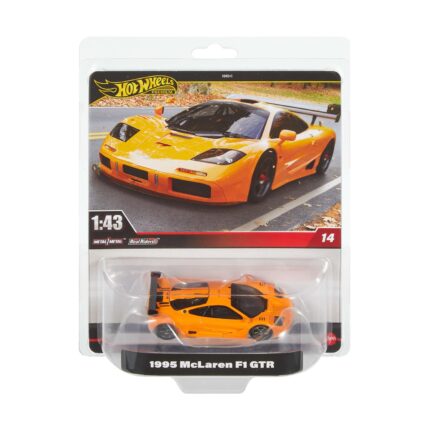 Mattel Hot Wheels: Premium Real Riders 1:43 - 1995 McLaren F1 GTR Vehicle
