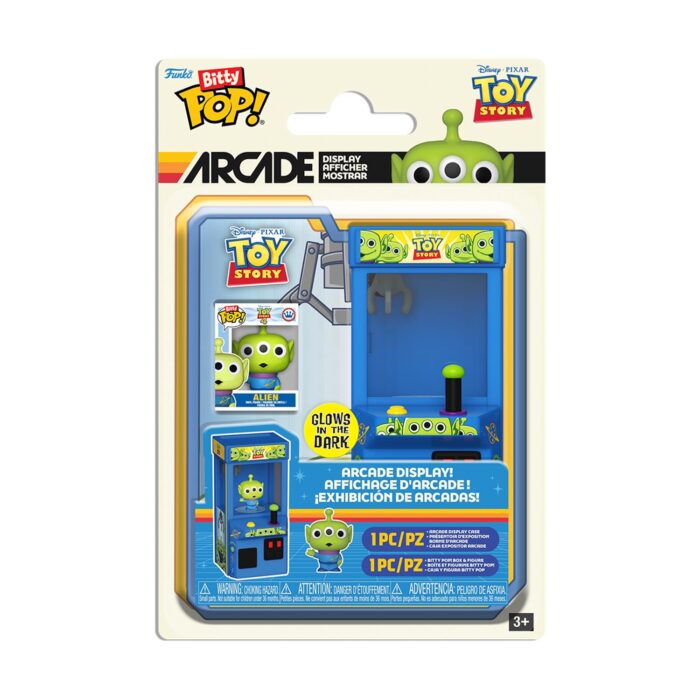 FUNKO BITTY POP! Arcade: Toy Story - Alien (Glows in The Dark) Display Case & Vinyl Figure - Image 2