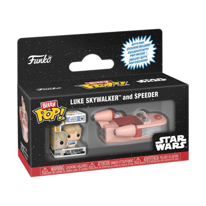 FUNKO BITTY POP! Rides Disney: Star Wars - Luke Skywalker and Speeder Vinyl Figures