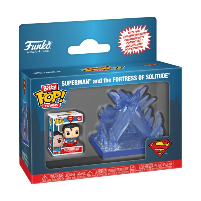 FUNKO BITTY POP! Towns: Superman - Superman and The Fortress of Solitude Vinyl Figures