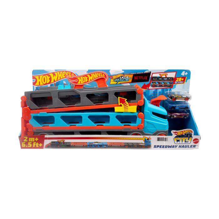 Mattel Hot Wheels City: Νταλικα Αυτοκινητόδρομος - Πίστα 2 σε 1 - Image 5