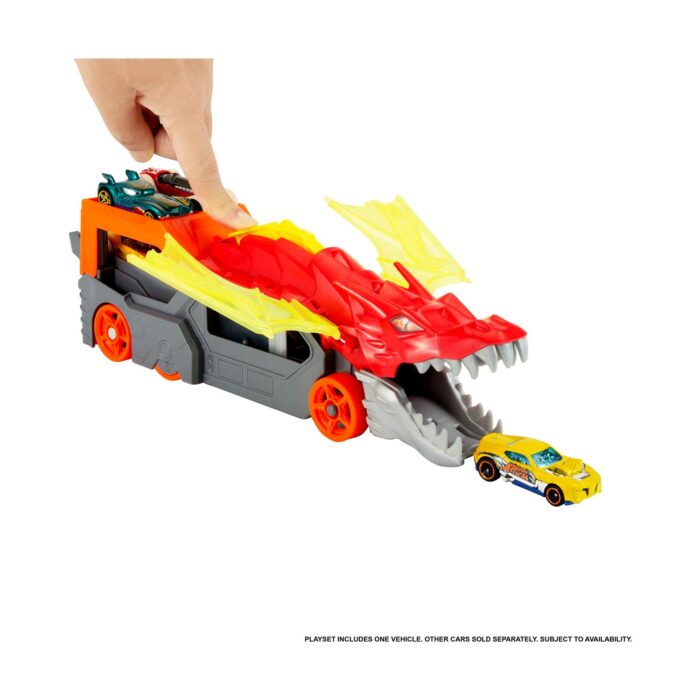 Mattel Hot Wheels City - Δράκος Νταλίκα-Εκτοξευτής - Image 2