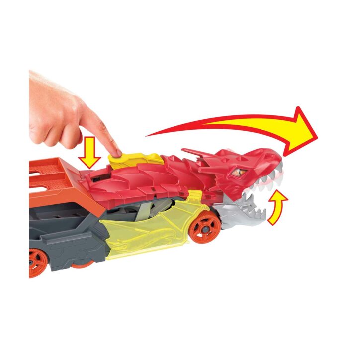 Mattel Hot Wheels City - Δράκος Νταλίκα-Εκτοξευτής - Image 4