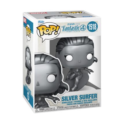 FUNKO POP! Marvel: The Fantastic 4 First Steps - Silver Surfer #1518 Bobble-Head Vinyl Figure