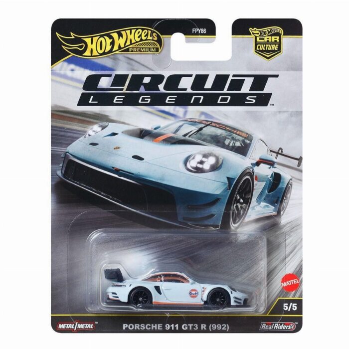 Mattel Hot Wheels Premium Car Culture: Circuit Legends Porsche 911 GT3 R (992) Gulf Livery