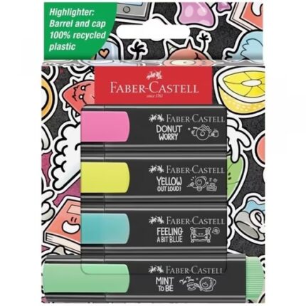 ΜΑΡΚΑΔΟΡΟΙ ΥΠΟΓΡΑΜΜΙΣΗΣ ΦΩΣΦΟΡΟΥΧΟΙ “FABER CASTELL” ΣΕΤ 4τεμ.