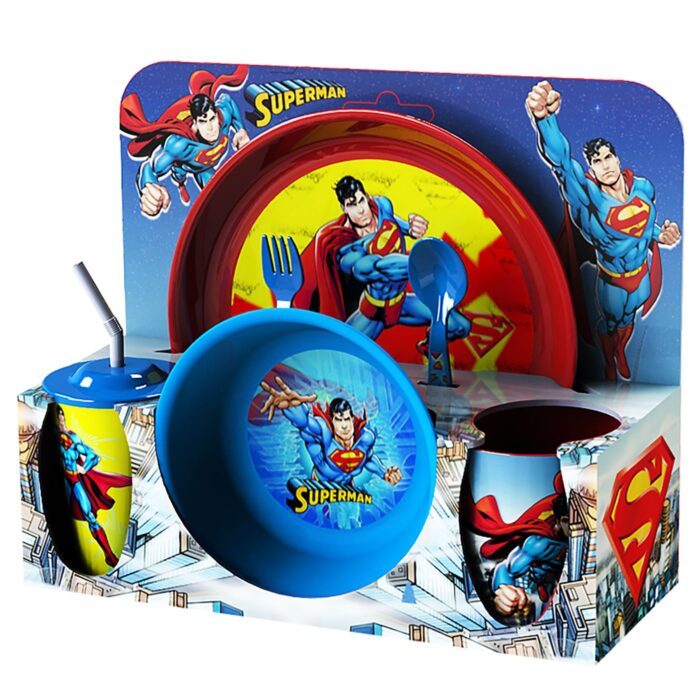 ΠΑΙΔΙΚΟ ΣΕΤ ΦΑΓΗΤΟΥ “SUPERMAN” (ΣΕΤ 6 ΤΕΜΑΧΙΩΝ)