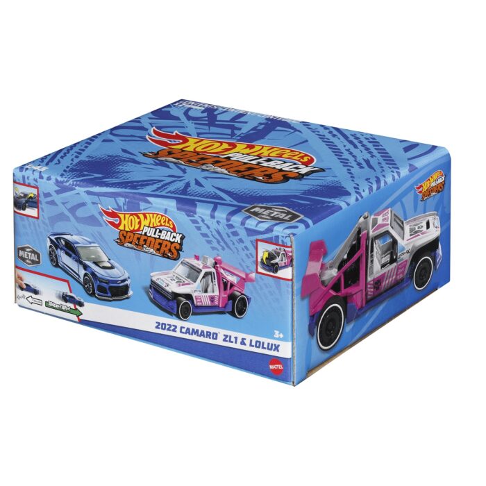 Hot Wheels - Pull-Back Speeders 2022 Camaro ZL1 & Lolux - Image 2