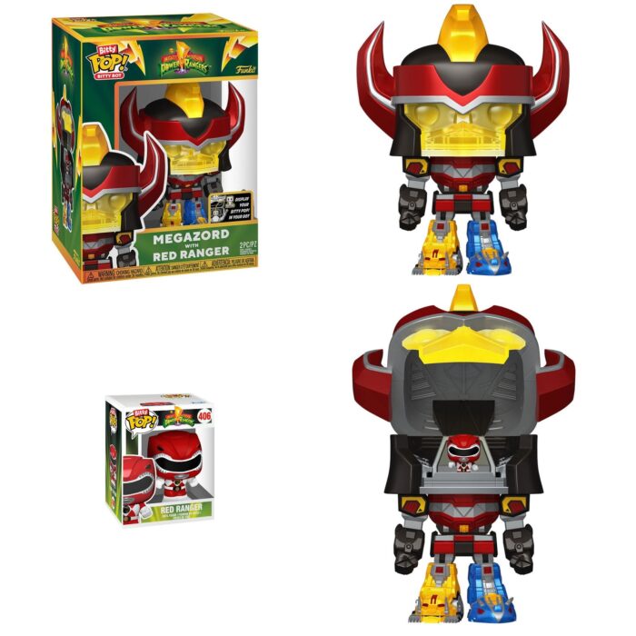FUNKO BITTY POP! Bots: Power Rangers - Megazord with Red Ranger Vinyl Figure - Image 4