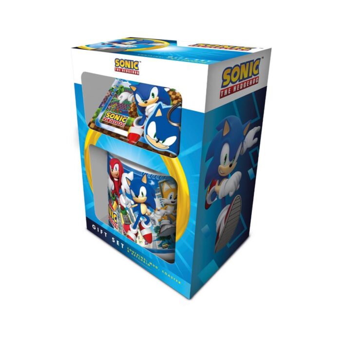 Sonic The Hedgehog - Mug, Coaster Keychain Gift Set (GP86530)