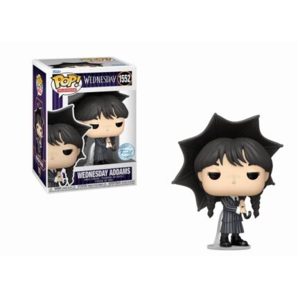 FUNKO POP! Television: Wednesday - Wednesday Addams with Umbrella (Special Edition) #1552 Vinyl Figure