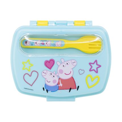 ΠΛΑΣΤΙΚΟ ΦΑΓΗΤΟΔΟΧΕΙΟ & ΜΑΧΑΙΡΟΠΙΡΟΥΝΑ “PEPPA PIG”