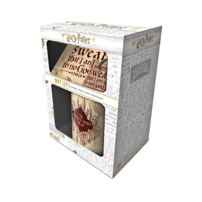 Harry Potter Marauders Map - Mug, Coaster & Keychain Gift Set