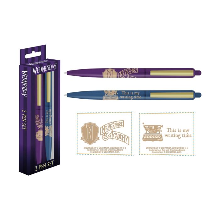 ΣΕΤ ΜΕ ΣΤΥΛΟ “WEDNESDAY - NEVERMORE 2 PEN SET" (SR74439)