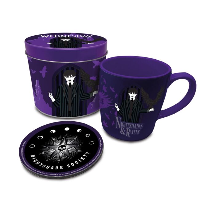 WEDNESDAY: NIGHTSHADES & RAVENS (MUG & COASTER IN KEEPSAKE TIN) (GP86602)