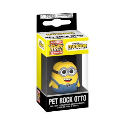 FUNKO POCKET POP!: Minions The Rise Of Gru - Pet Rock Otto Vinyl Figure Keychain