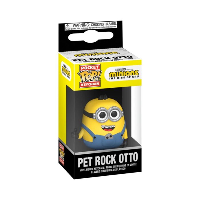FUNKO POCKET POP!: Minions The Rise Of Gru - Pet Rock Otto Vinyl Figure Keychain