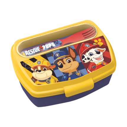ΠΛΑΣΤΙΚΟ ΦΑΓΗΤΟΔΟΧΕΙΟ & ΜΑΧΑΙΡΟΠΙΡΟΥΝΑ “ PAW PATROL RESCUE PUPS”