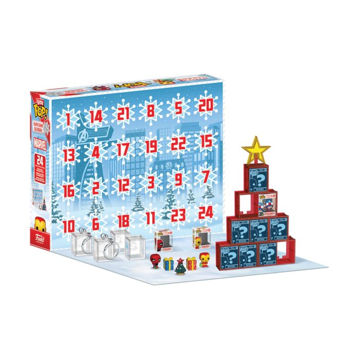 FUNKO BITTY POP! Countdown Calendar: Marvel Comics - Stackable Holiday Tree Vinyl Figure - Image 2