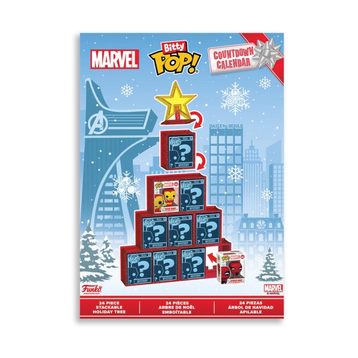 FUNKO BITTY POP! Countdown Calendar: Marvel Comics - Stackable Holiday Tree Vinyl Figure - Image 25