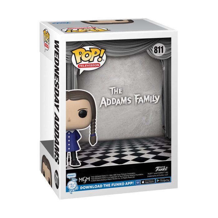 FUNKO POP!  Television: The Addams Family - Wednesday Addams (Diamond Glitter) (Black) (Special Edition) #811 Vinyl Figure - Image 3