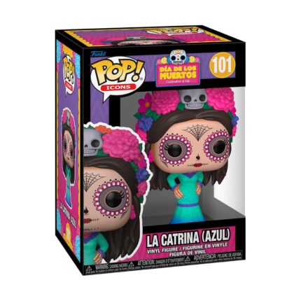 FUNKO POP! Icons: Dia de Los Muertos - La Catrina (Azul) #101 Vinyl Figure